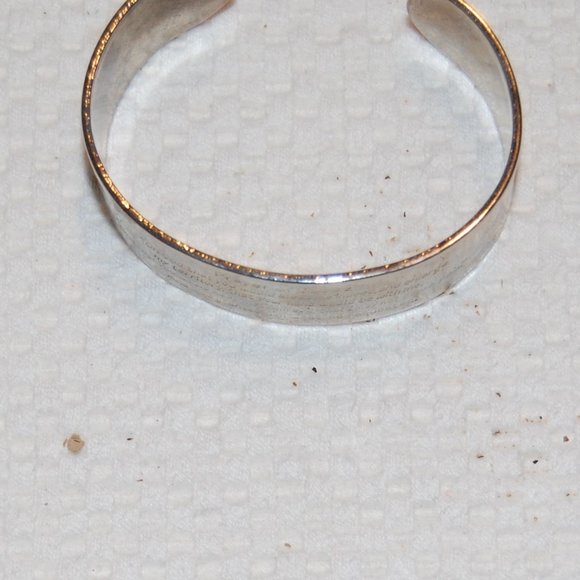 Silver Tone Prayer of Jabez Cuff Bracelet 6" - Picture 10 of 11